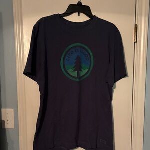 Life Is Good Men's Navy Graphic Tee size L